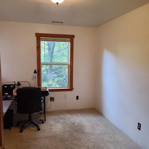 a workspace with a window