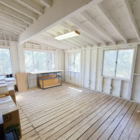 a aerial view of a house