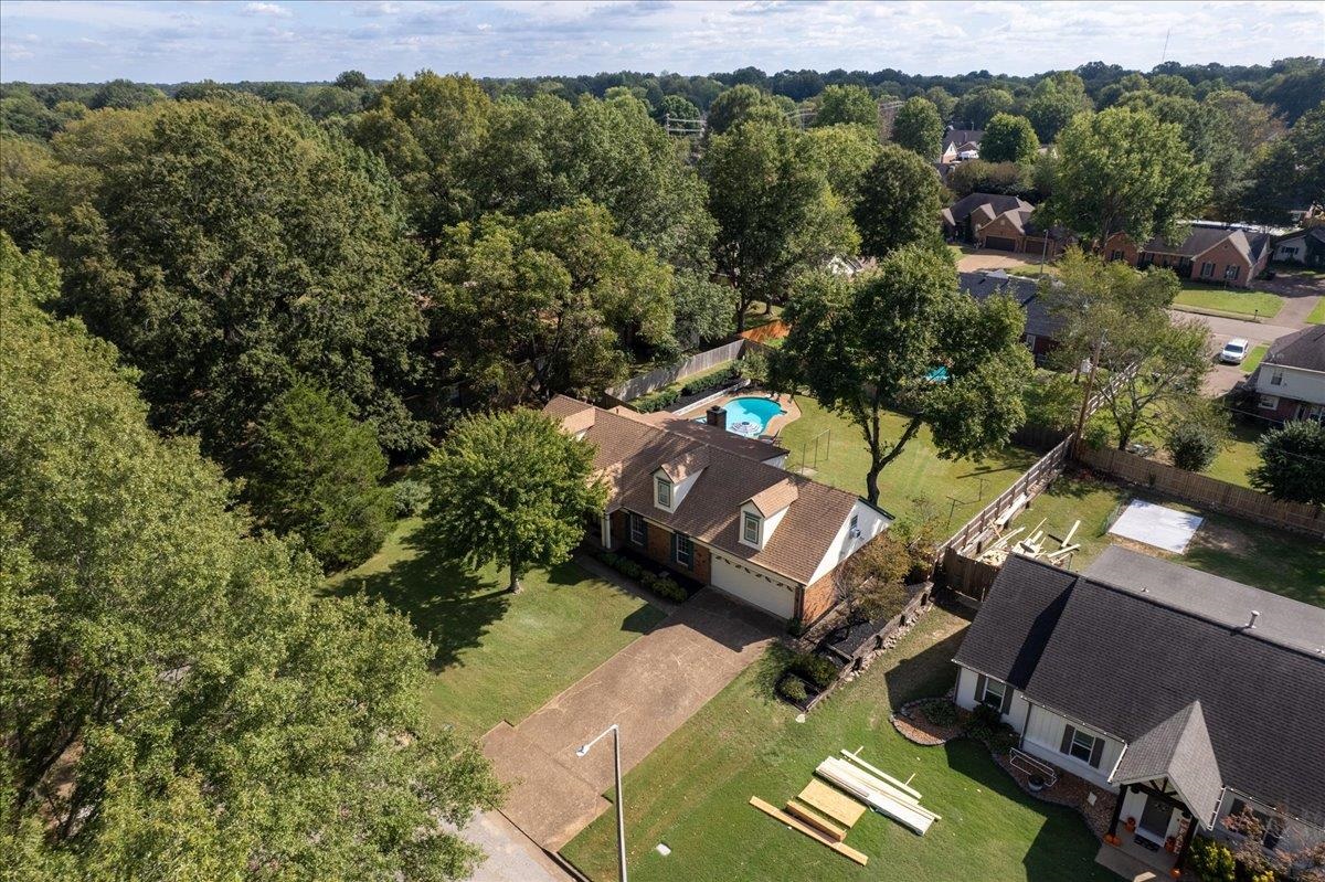 369 Taraview Road Collierville, TN 38017 - Photo 3 of 34 an aerial view of a house with a yard