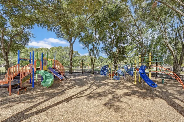 a view of outdoor space with trampoline