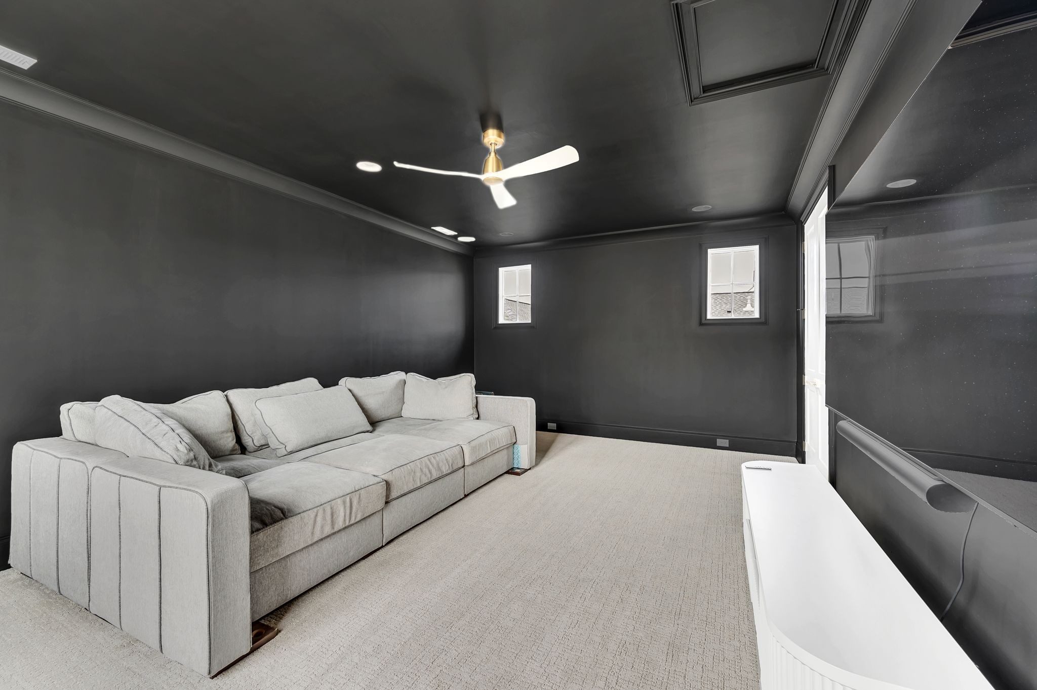 6081 Pasquo Road Nashville, TN 37221 - Photo 52 of 70 a bed room with a bed and a ceiling fan
