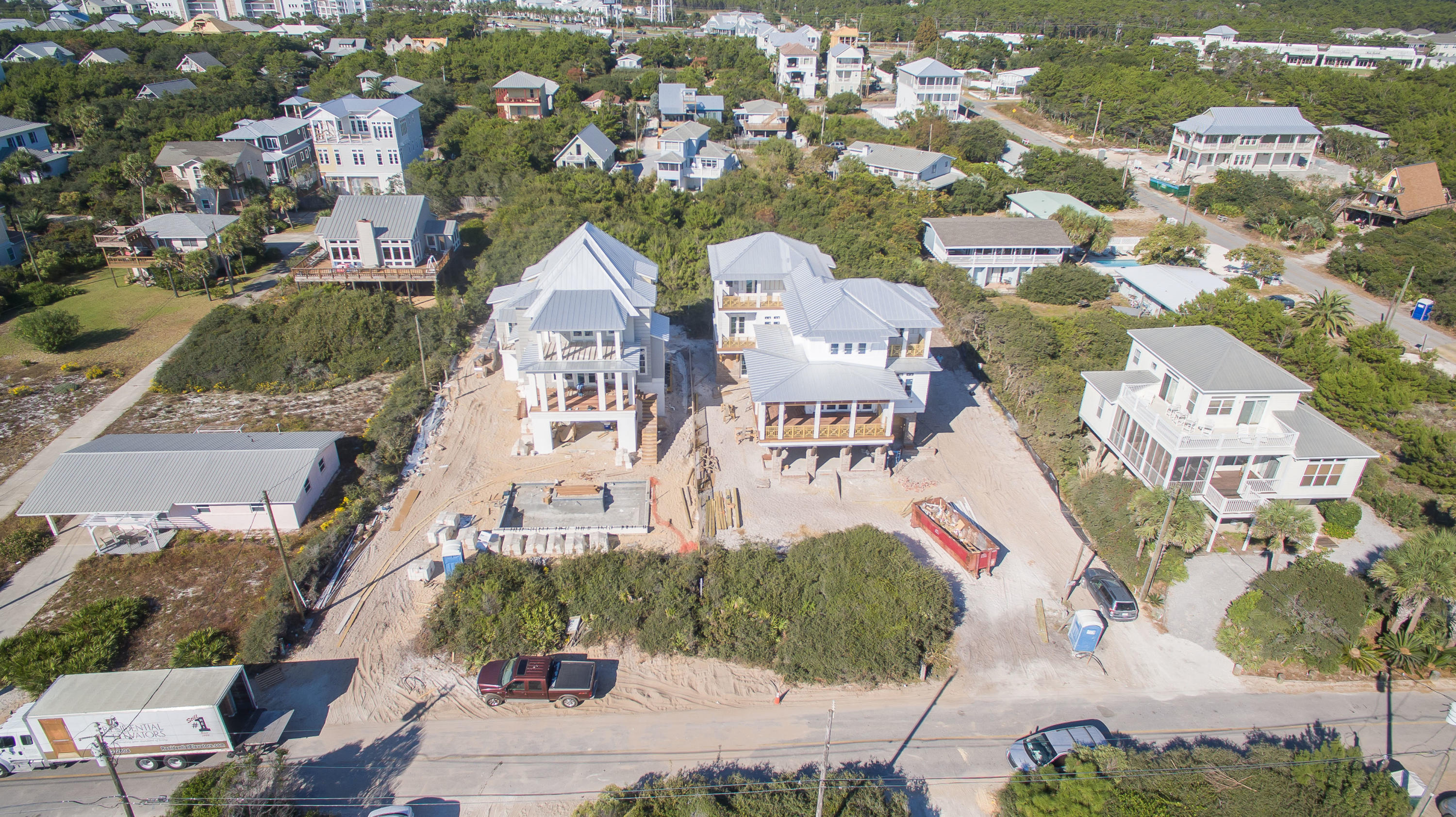 Lot 136 Pompano St Inlet Beach Inlet Beach, FL 32461 - Photo 15 of 21 an aerial view of residential houses with outdoor space