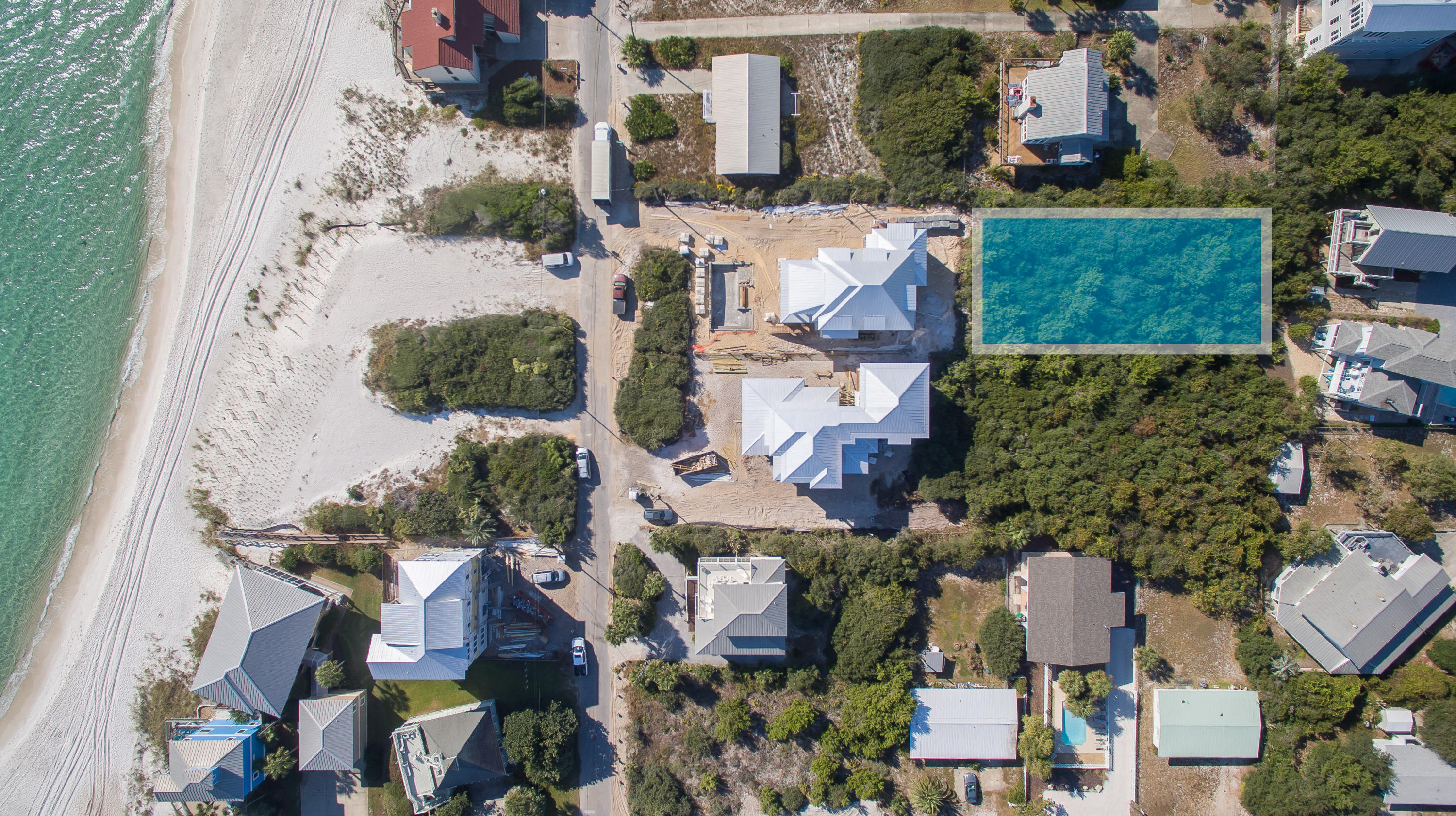 Lot 136 Pompano St Inlet Beach Inlet Beach, FL 32461 - Photo 5 of 21 an aerial view of residential houses with outdoor space