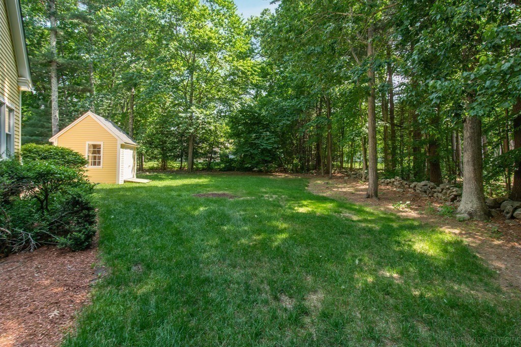 61 Coolidge Farm Road Boxborough, MA 01719 - Photo 32 of 39 a view of a tree in a backyard of a house