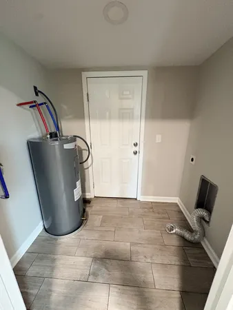 a view of a couch in a room
