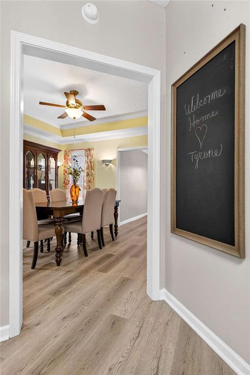 230 Gaelic Way Tyrone, GA 30290 - Photo 12 of 53 a view of a dining room with furniture and front door