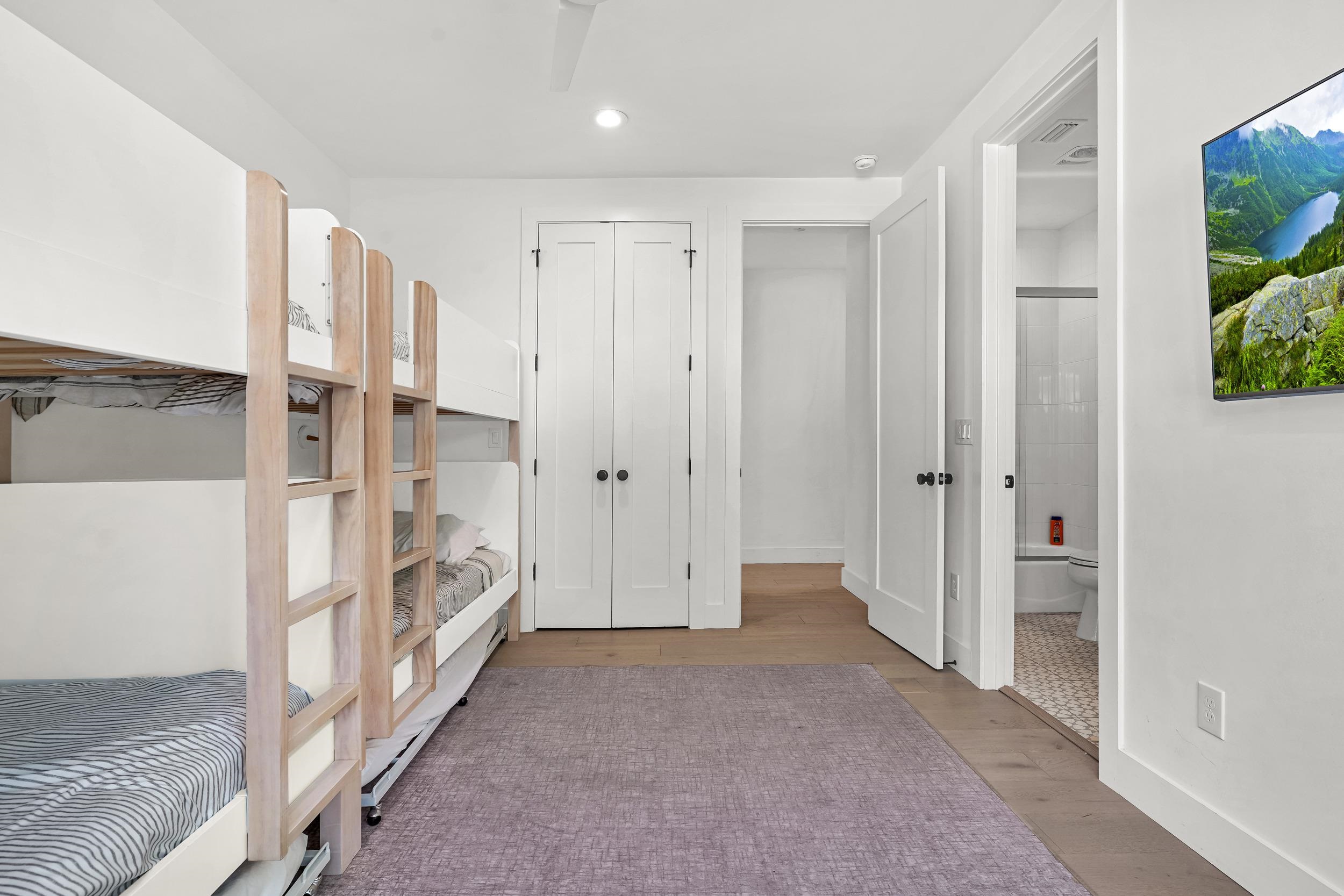104 7th Street St. Augustine, FL 32080 - Photo 35 of 59 Unfurnished bedroom featuring light wood finished floors, recessed lighting, and a closet