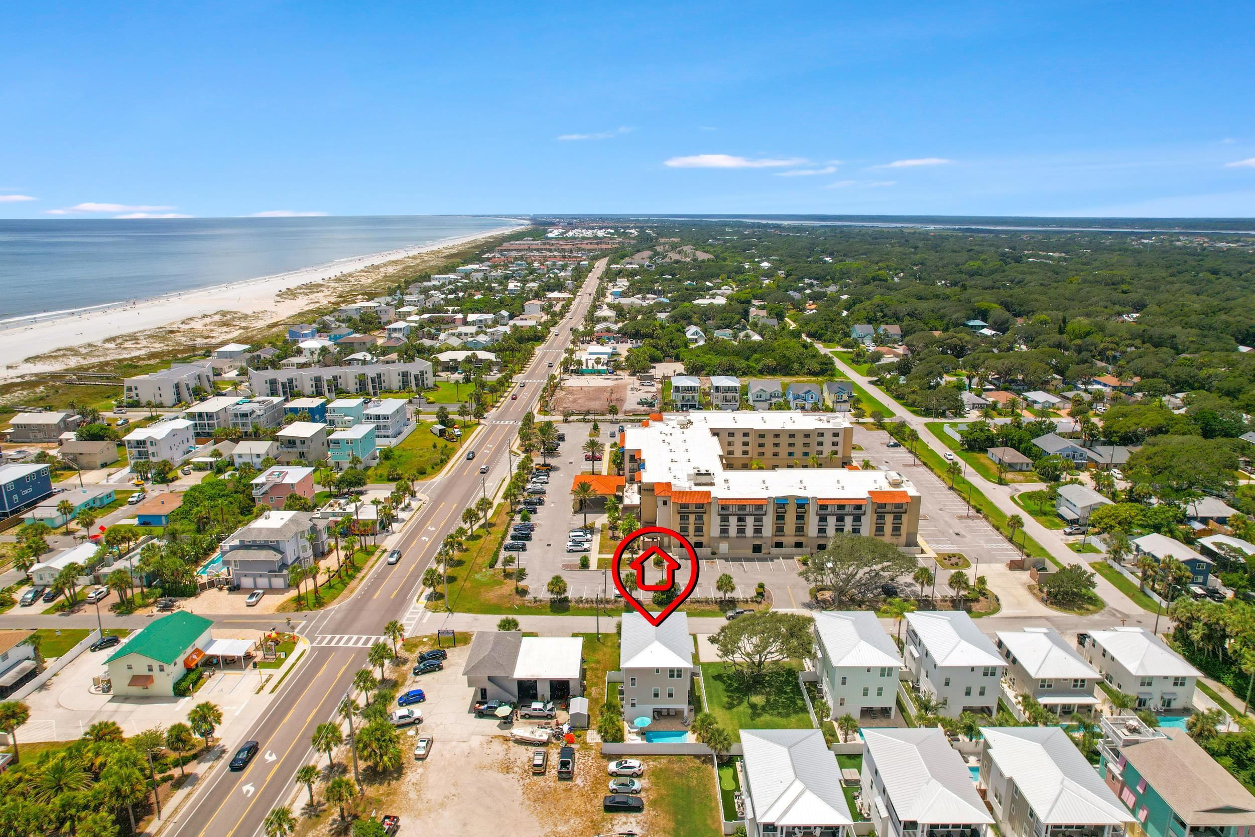 104 7th Street St. Augustine, FL 32080 - Photo 57 of 59 Bird's eye view of unending shoreline