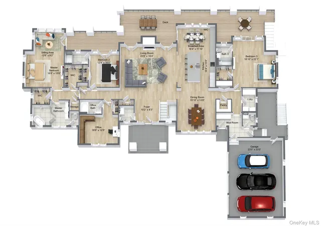 a picture of a bathroom with a bathtub