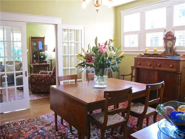 1909 Sunset Drive Raleigh, NC 27608 - Photo 6 of 25 Dining Room Receives Great Light