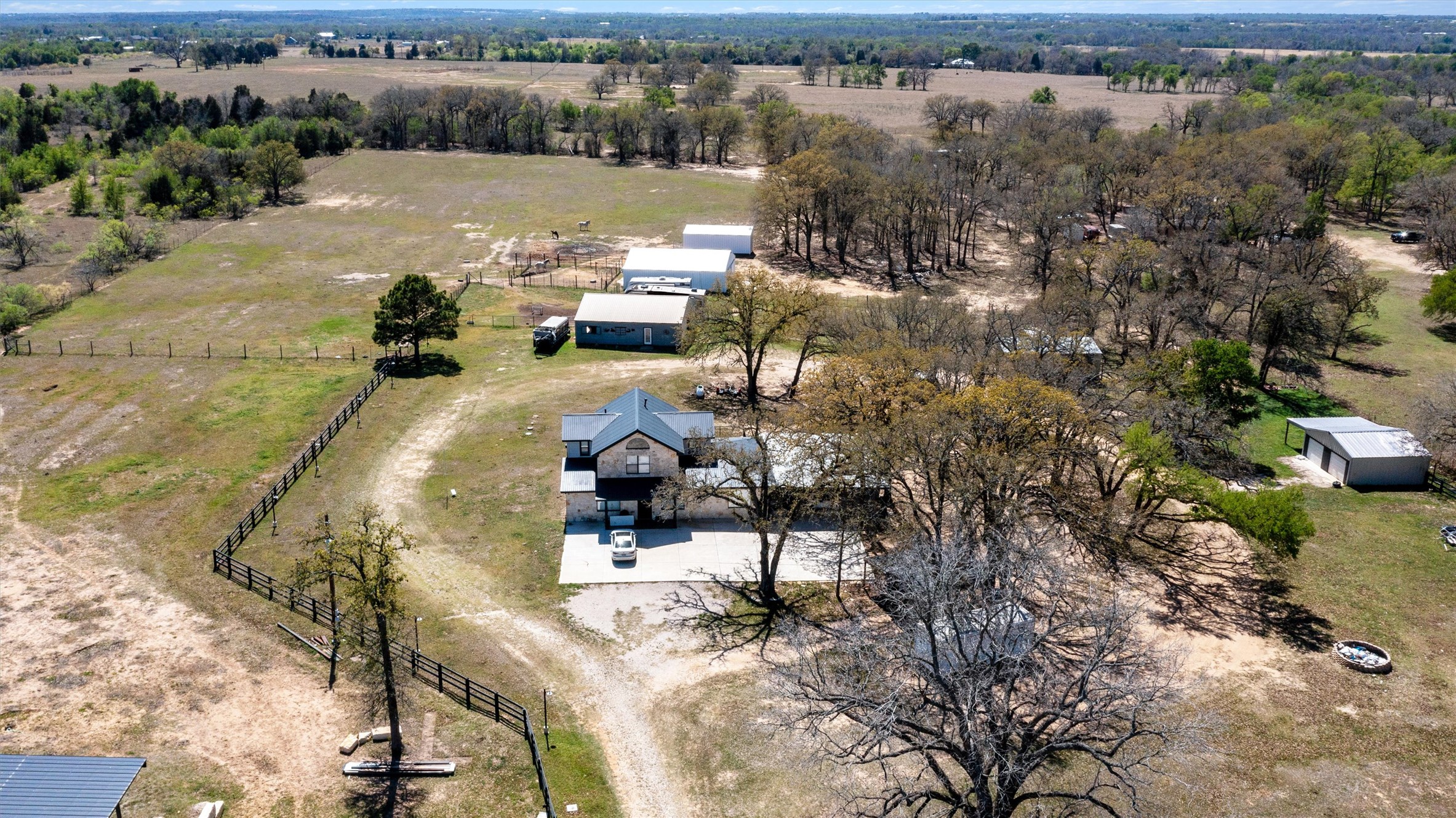 359 North County Line Road Elgin, TX 78621 - Photo 11 of 24 a view of swimming pool from balcony