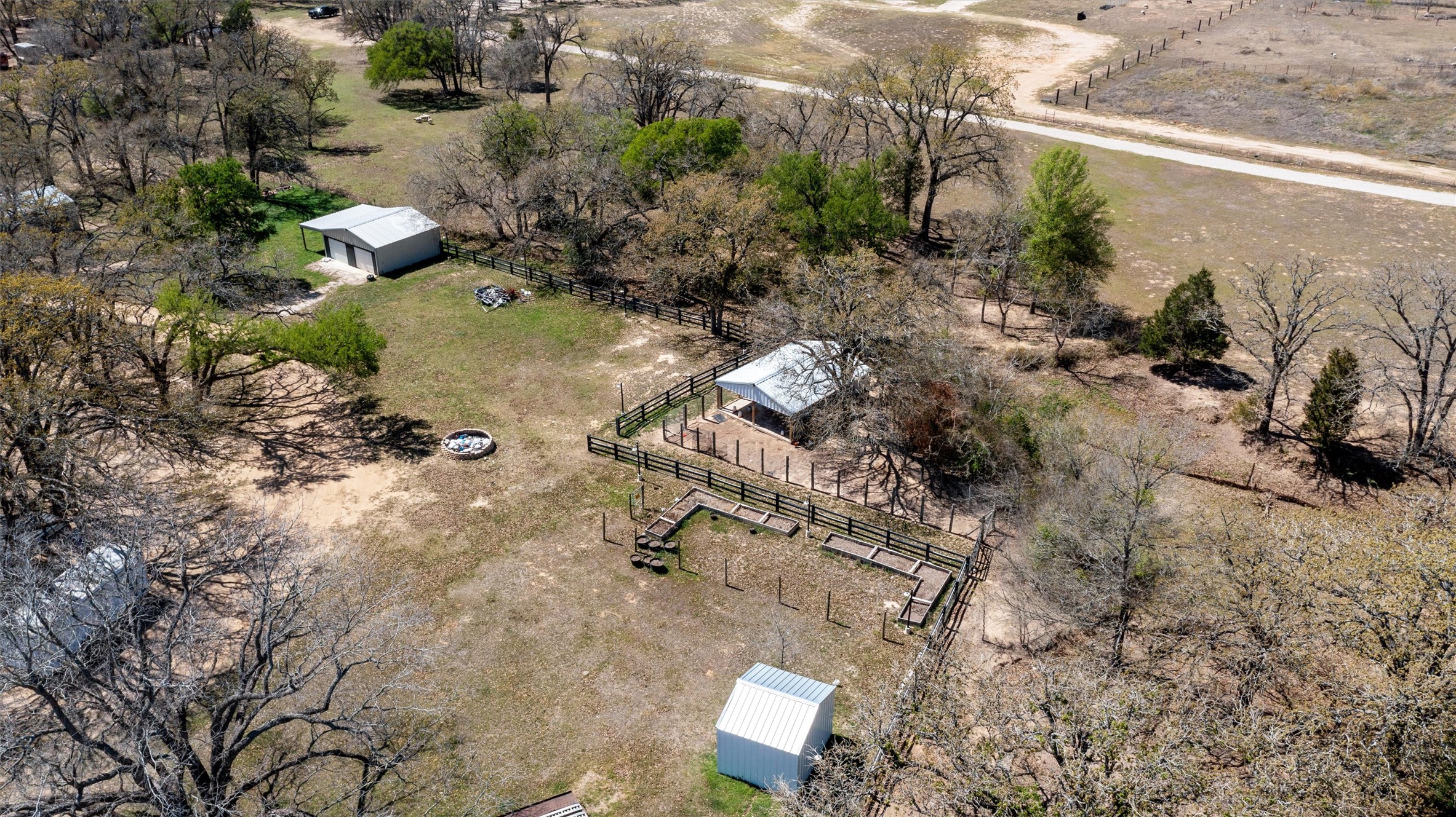 359 North County Line Road Elgin, TX 78621 - Photo 12 of 24 an aerial view of residential house with outdoor space