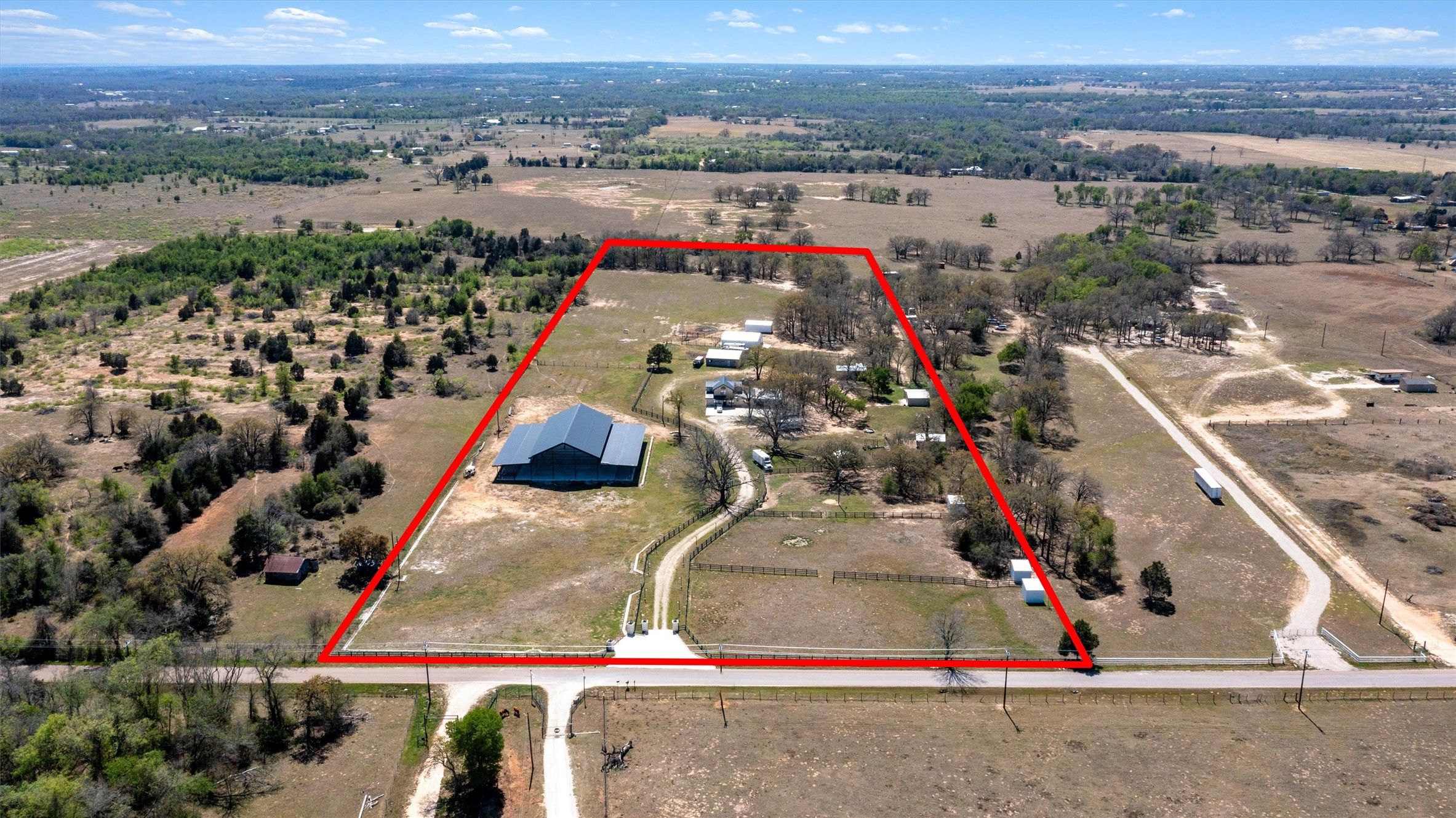 359 North County Line Road Elgin, TX 78621 - Photo 4 of 24 an aerial view of a house