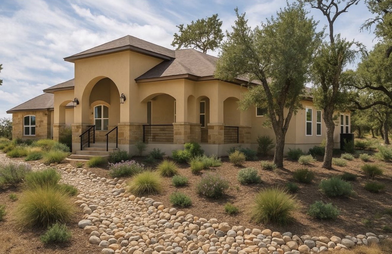 288 Nott Branch Road Harper, TX 78631 - Photo 2 of 27 a front view of a house with a yard