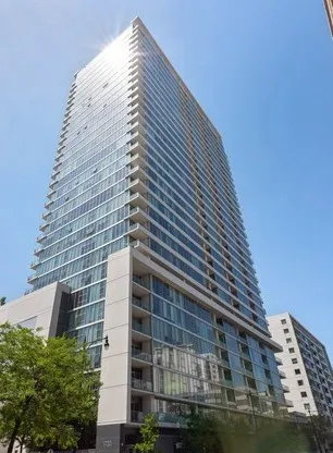 a front view of a building