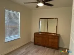 a view of a hallway with entryway