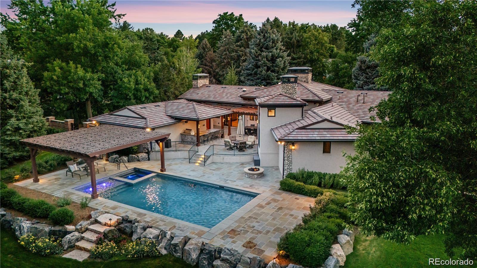 2305 Cherryville Road Greenwood Village, CO 80121 - Photo 2 of 50 an aerial view of a house having yard patio and tree