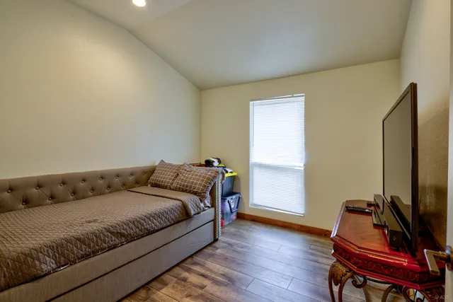 a view of a lake with a big yard