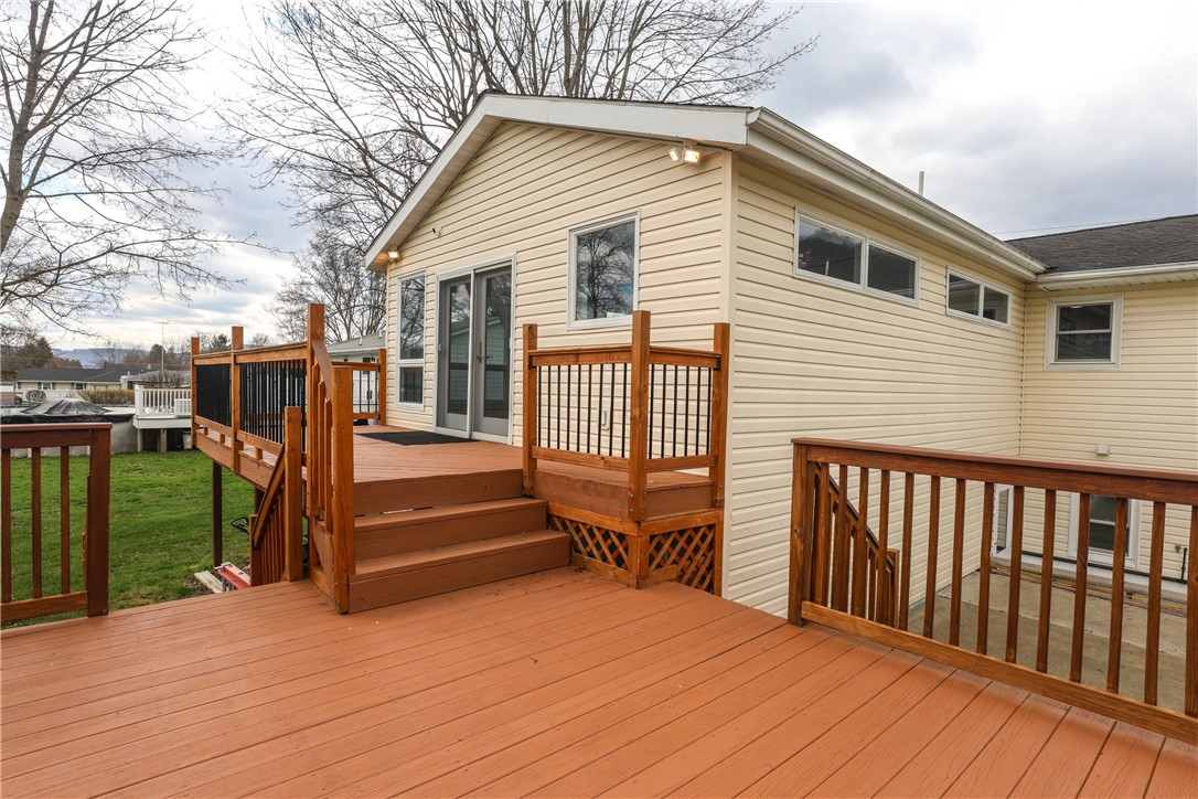 18 Groff Road Big Flats, NY 14845 - Photo 4 of 50 Lower deck with GFCI outlet