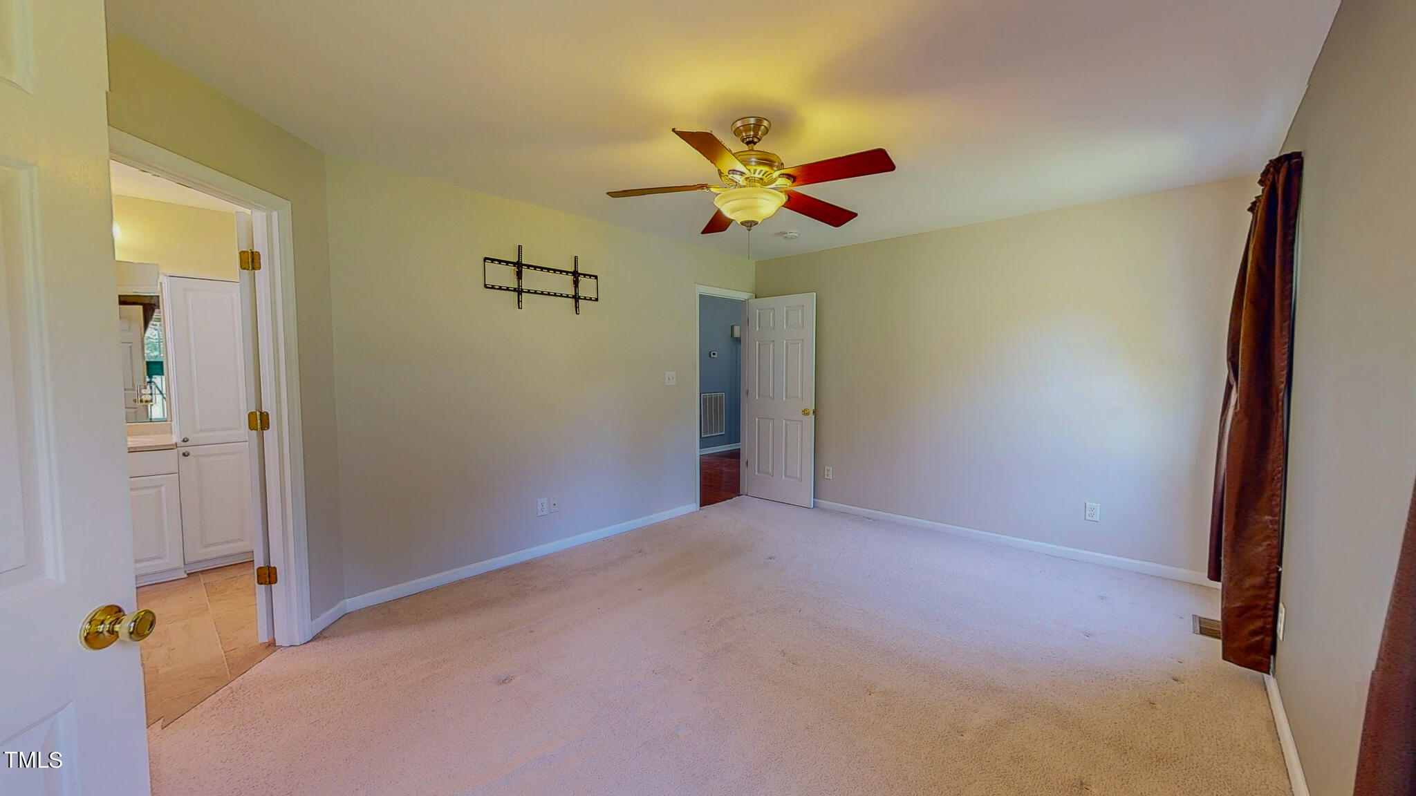 128 Punch Hill Farm Road Rougemont, NC 27572 - Photo 26 of 45 a view of a livingroom with a ceiling fan and window