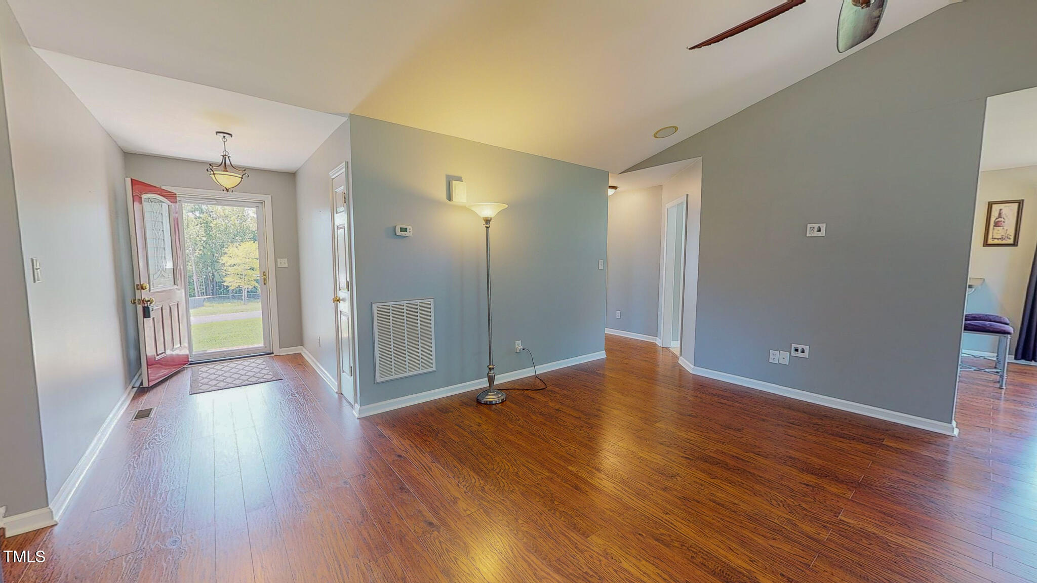 128 Punch Hill Farm Road Rougemont, NC 27572 - Photo 36 of 45 a view of a big room with wooden floor and windows