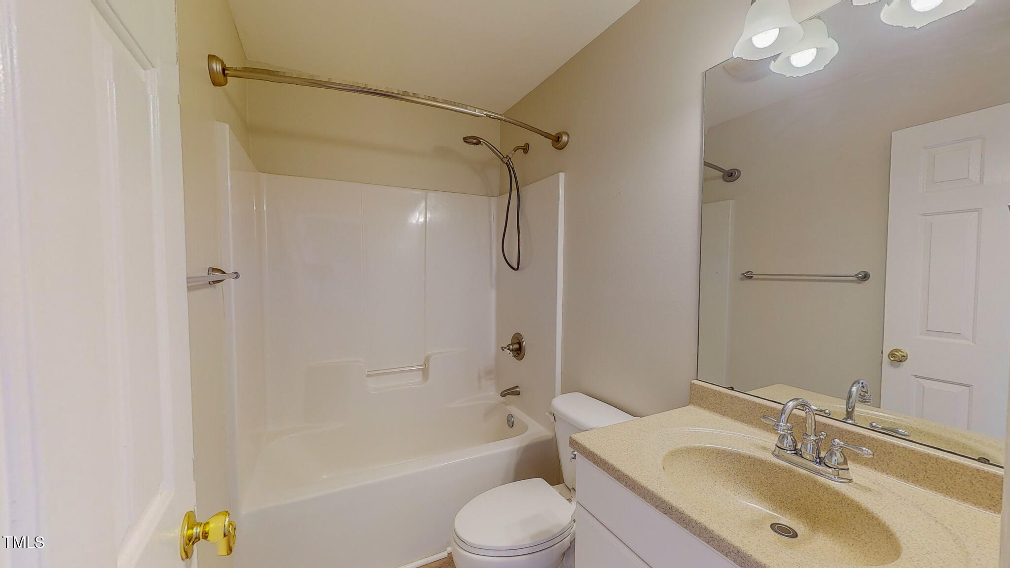 128 Punch Hill Farm Road Rougemont, NC 27572 - Photo 41 of 45 a bathroom with a sink toilet vanity and shower