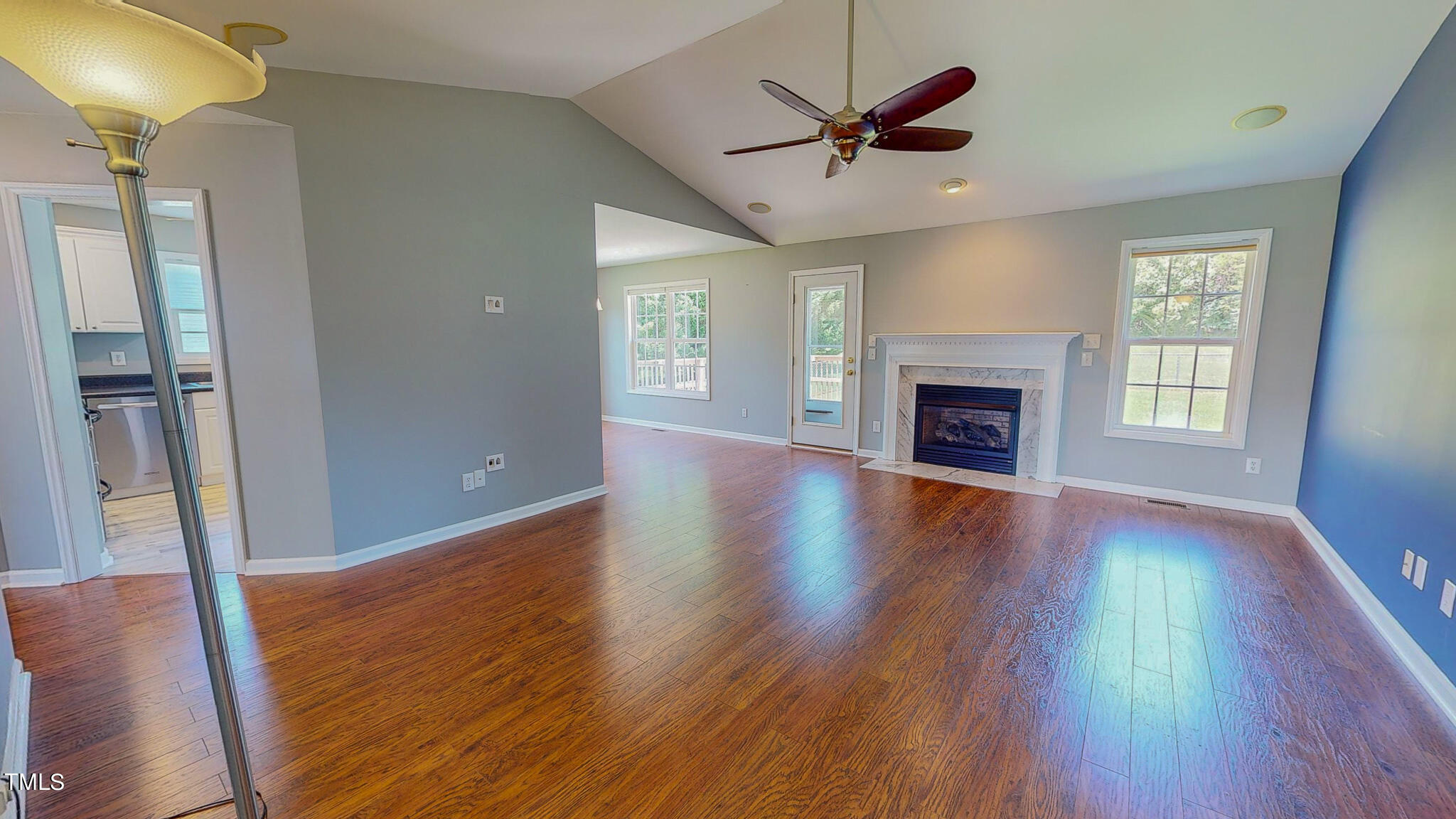 128 Punch Hill Farm Road Rougemont, NC 27572 - Photo 8 of 45 wooden floor in an empty room with a window