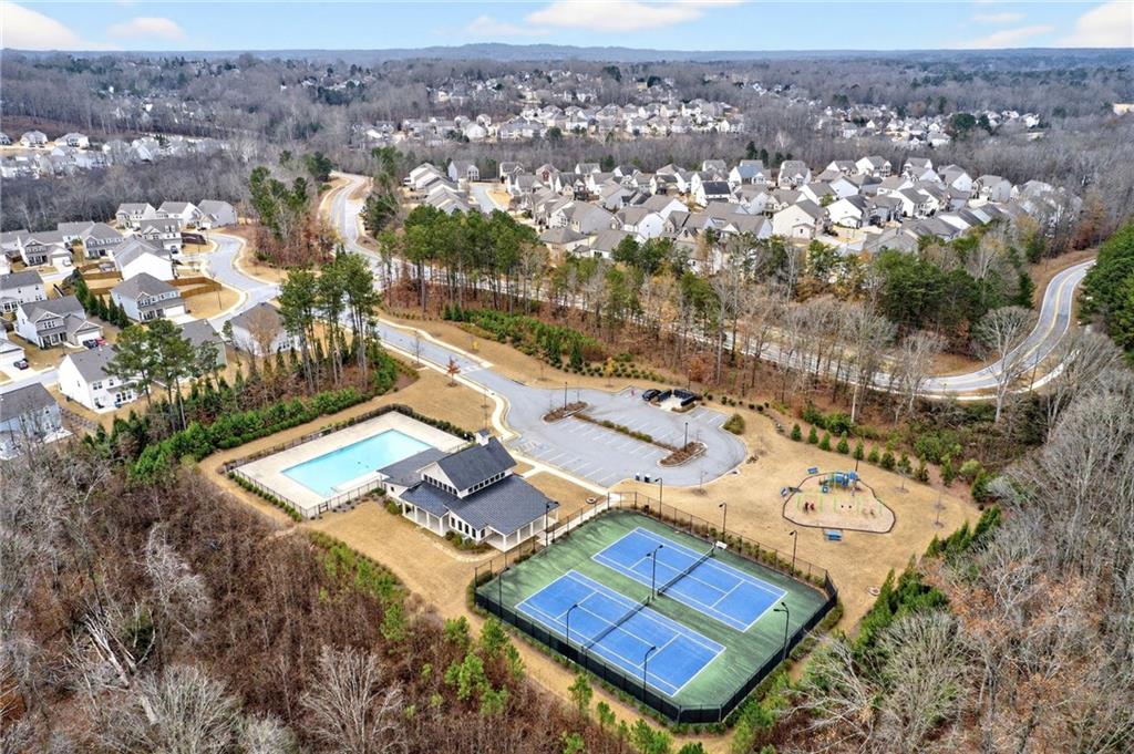 1283 Maston Road Auburn, GA 30011 - Photo 82 of 82 an aerial view of residential houses with outdoor space