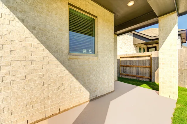 a view of porch with seating space