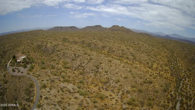 a view of city and mountain