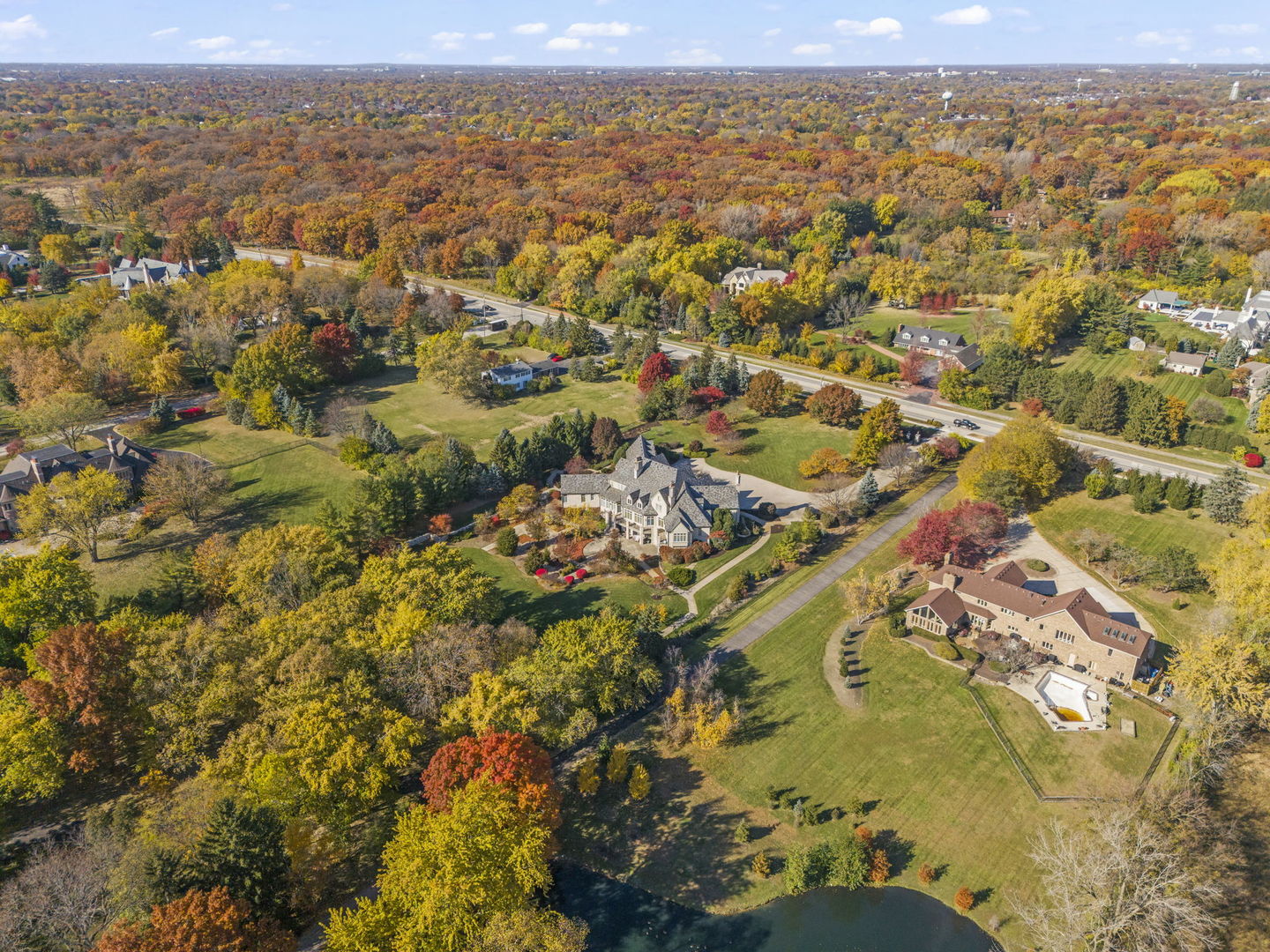 24W141 Hobson Road Naperville, IL 60540 - Photo 59 of 70 an aerial view of residential houses with outdoor space