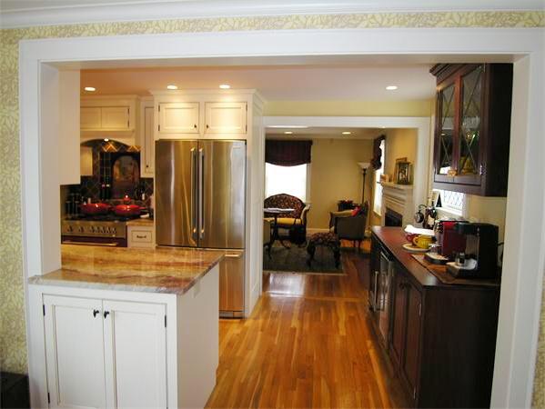 111 Hoover Road Needham, MA 02494 - Photo 16 of 28 a kitchen with a sink and refrigerator