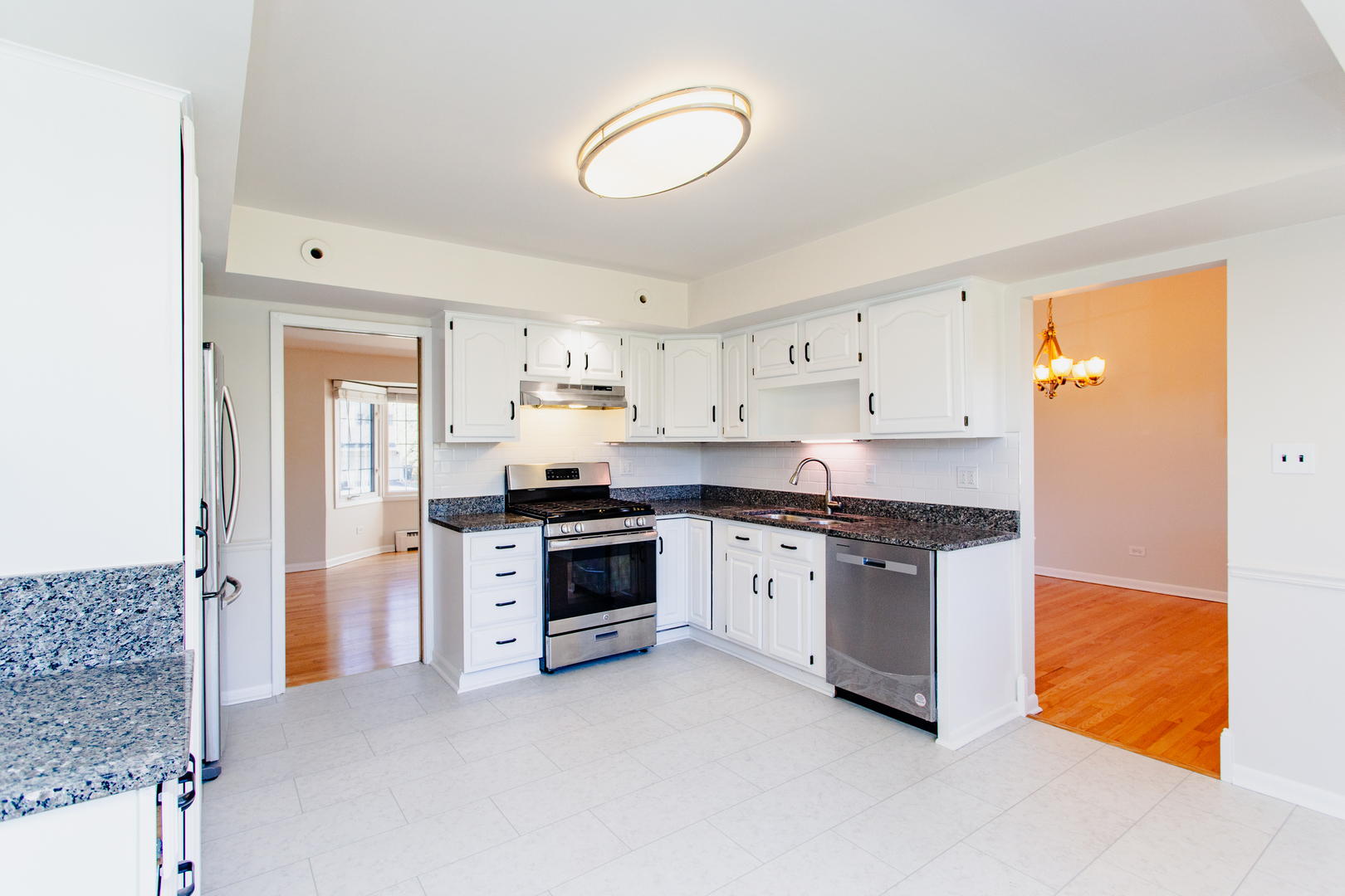 1503 Executive Lane Glenview, IL 60026 - Photo 13 of 40 a kitchen with granite countertop white cabinets and stainless steel appliances