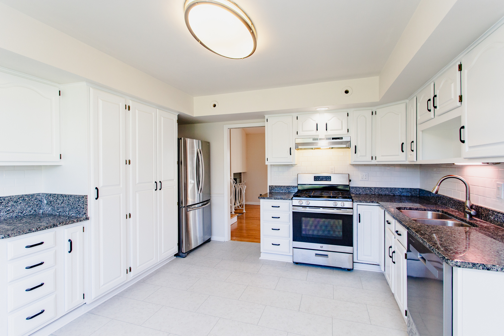 1503 Executive Lane Glenview, IL 60026 - Photo 14 of 40 a kitchen with stainless steel appliances granite countertop a stove and a refrigerator