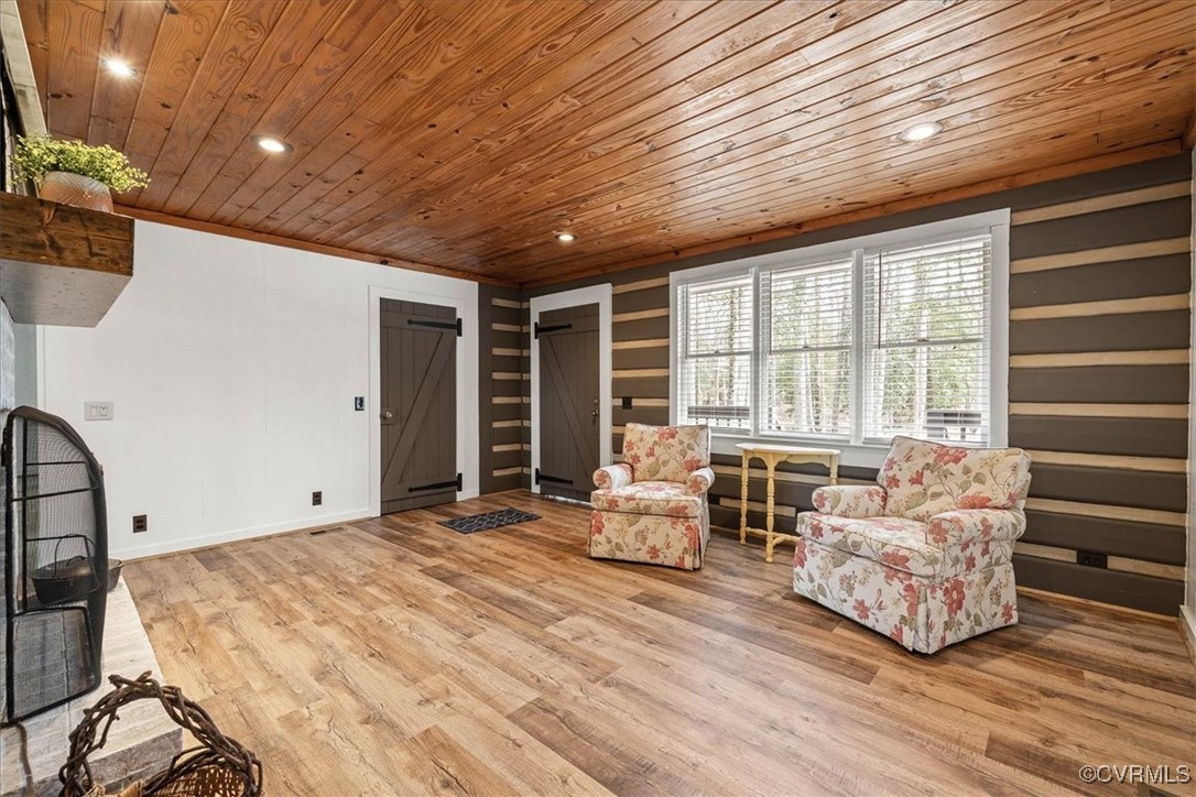 2399 Oak Hill Road Spring Grove, VA 23881 - Photo 8 of 38 Living area with wood finished floors, baseboards,
