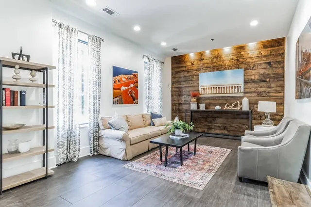 a view of a building with many windows