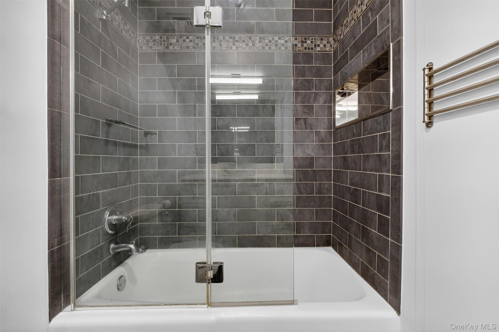 5211 Villa At The Peekskill, NY 10566 - Photo 15 of 19 Another view of the fully renovated bathroom highlighting the beautifully updated shower and stylish finishes throughout.
