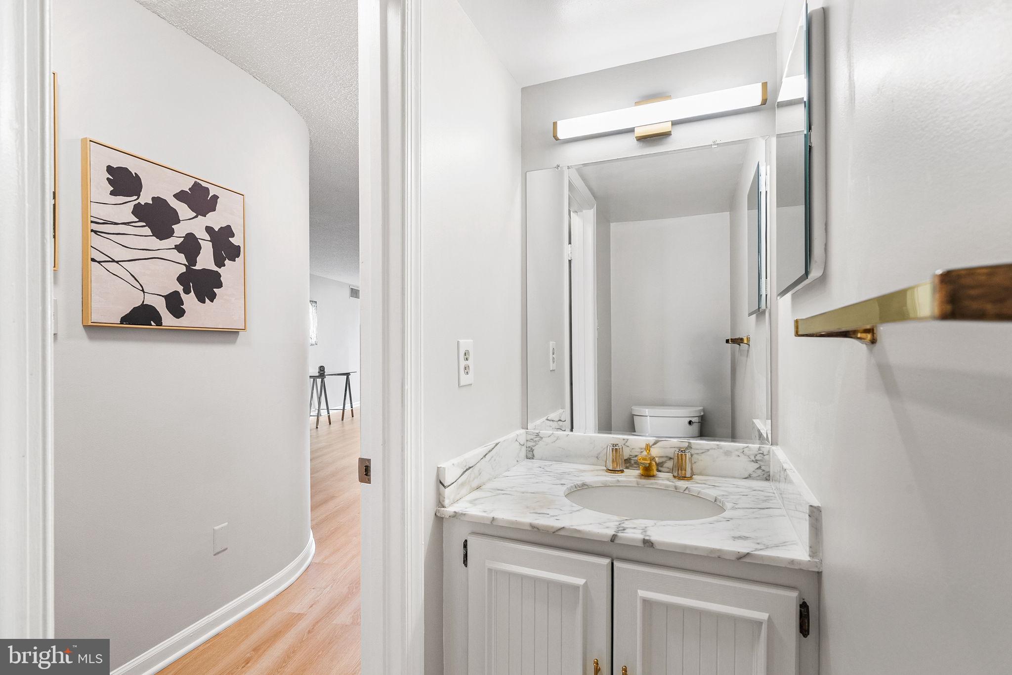 1101 South Arlington Ridge Road, Unit 212 Arlington, VA 22202 - Photo 11 of 93 Professionally painted vanity in White Dove