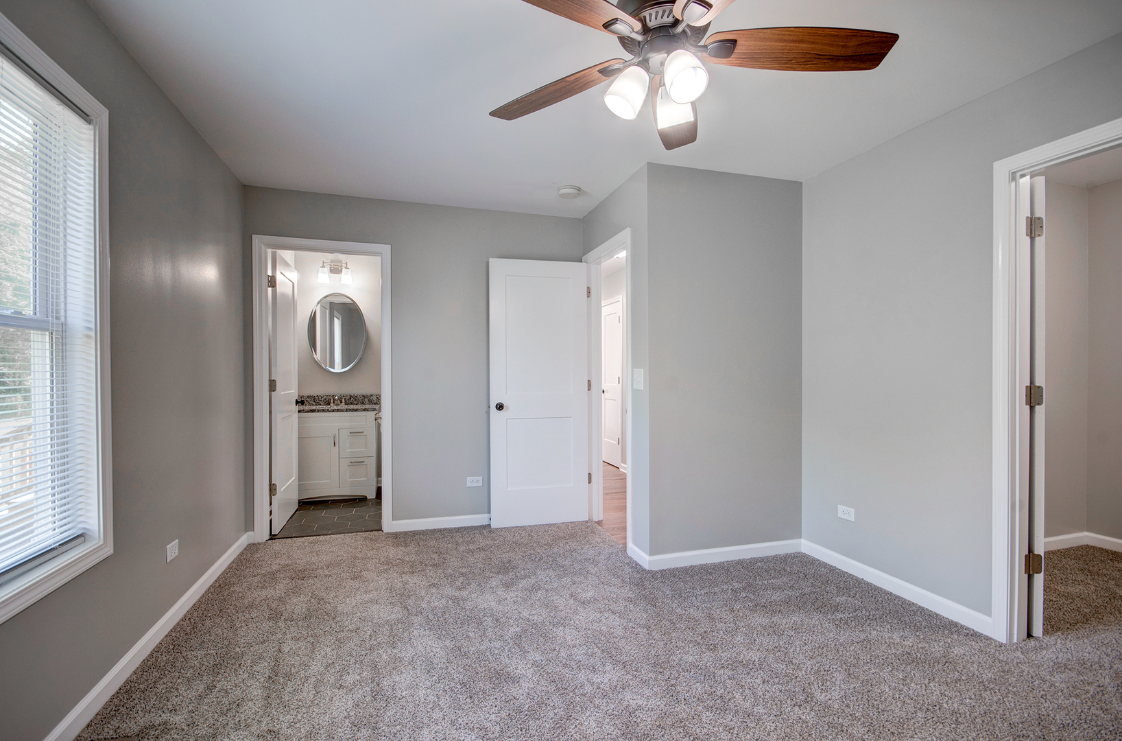 386 West 3rd Street Braidwood, IL 60408 - Photo 16 of 36 an empty room with windows and fan