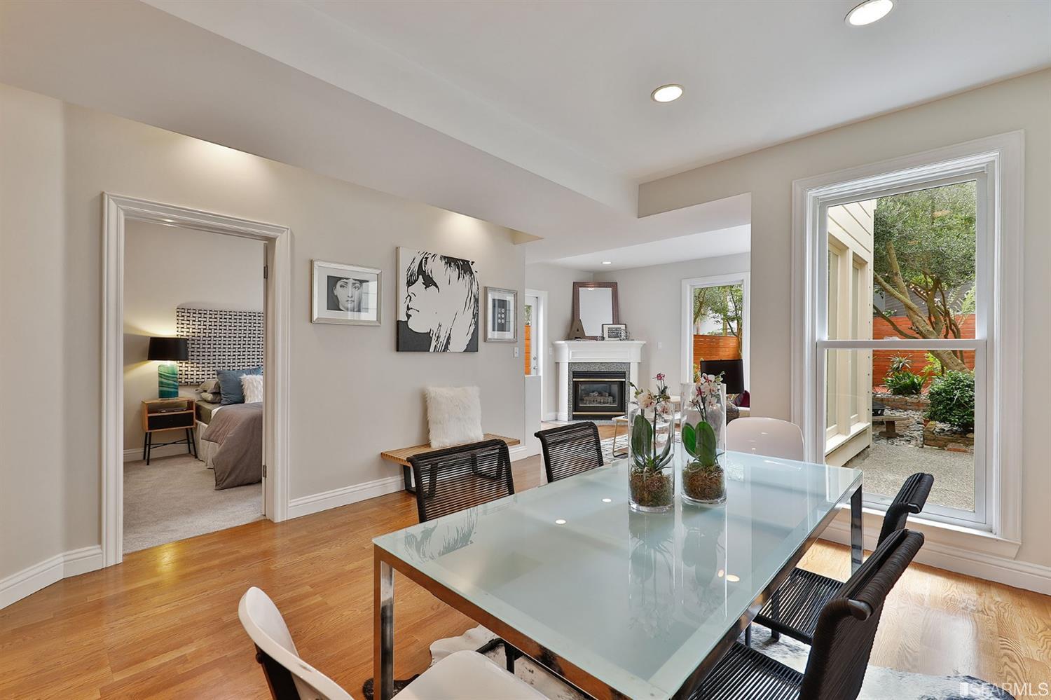 261 Henry Street, Unit A San Francisco, CA 94117 - Photo 45 of 64 a view of a dining room with furniture window and wooden floor
