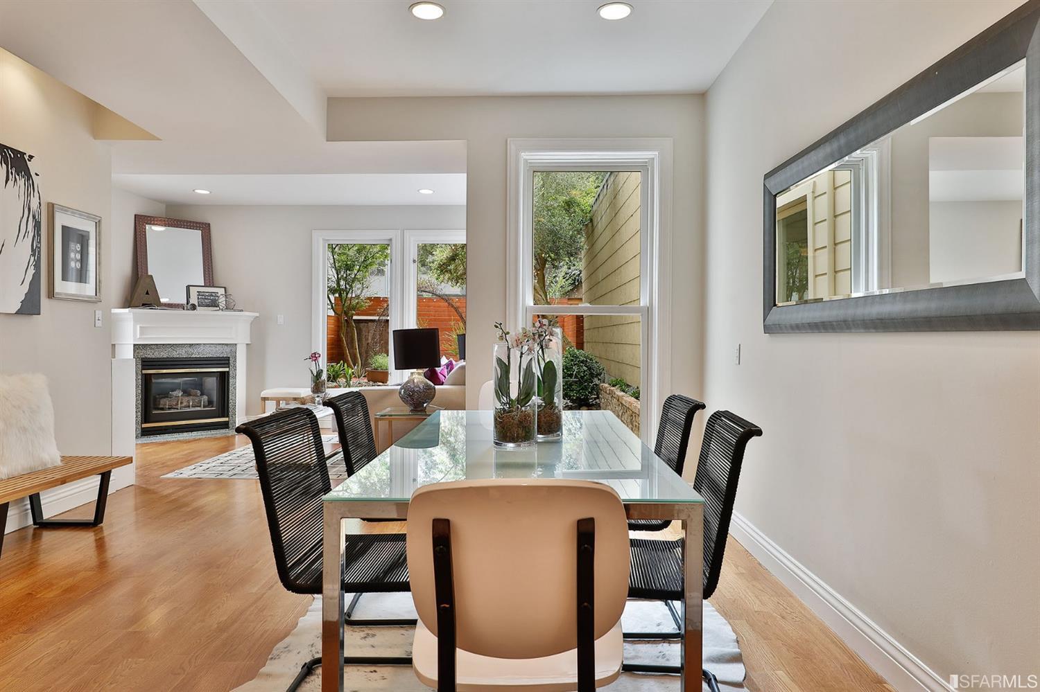 261 Henry Street, Unit A San Francisco, CA 94117 - Photo 49 of 64 a view of a dining room with furniture window and wooden floor
