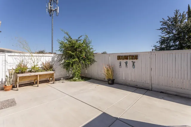 a view of a house with a patio