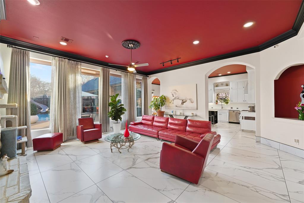 3310 Collard Road Arlington, TX 76017 - Photo 10 of 40 a living room with furniture and large windows