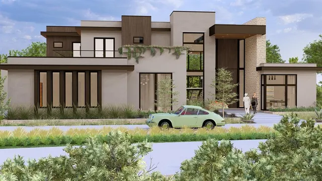 front view of house with a yard