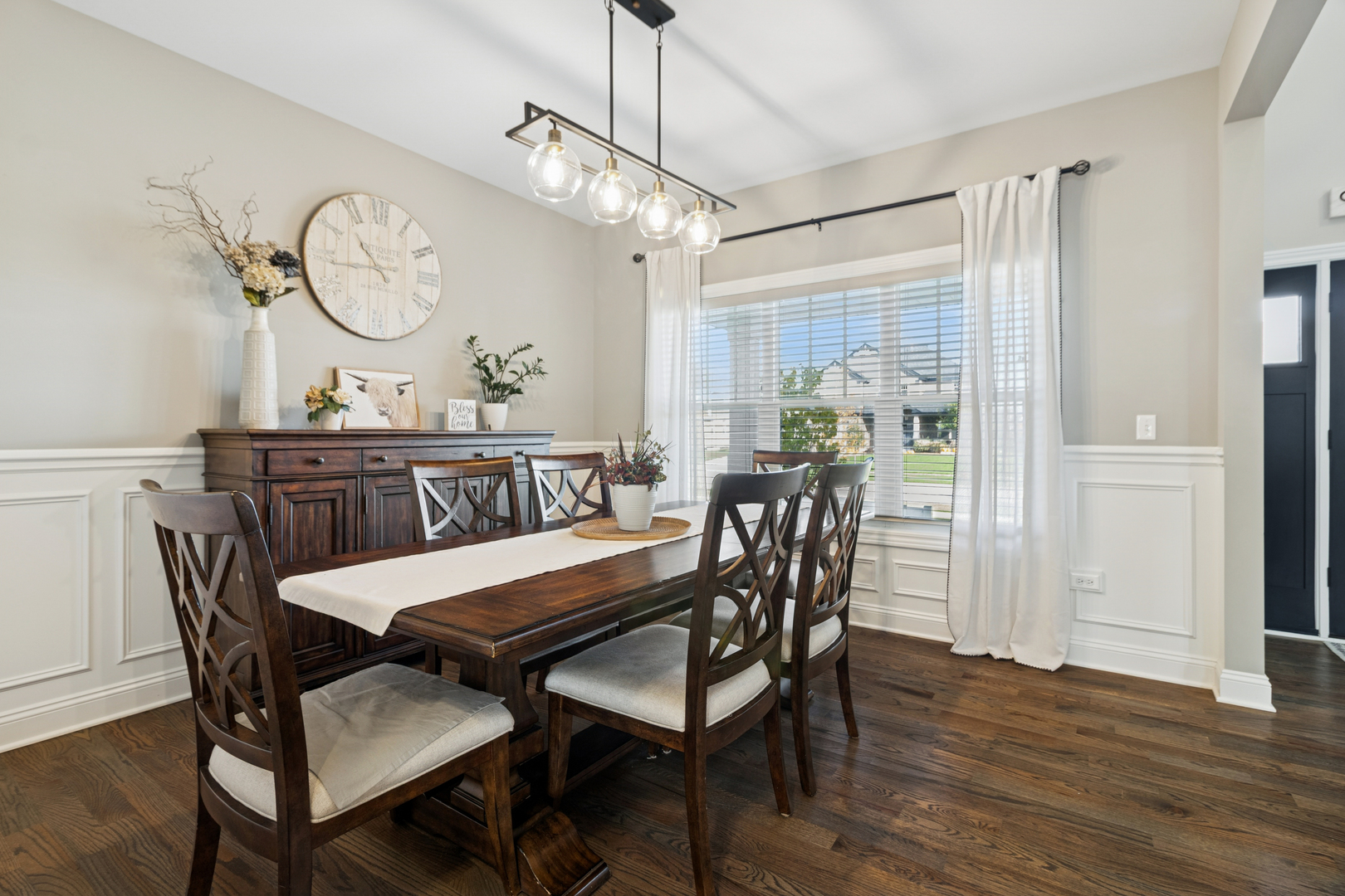 1647 Cobb Street New Lenox, IL 60451 - Photo 4 of 30 a view of a dining room with furniture window and wooden floor