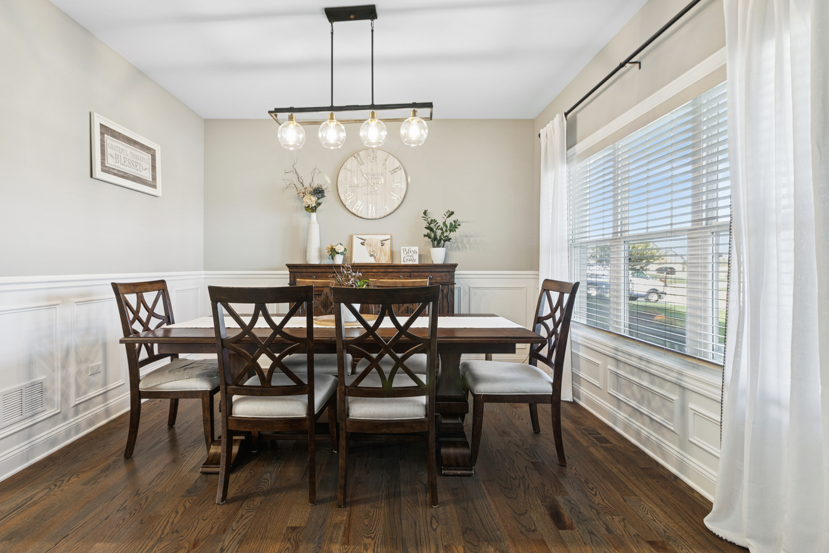 1647 Cobb Street New Lenox, IL 60451 - Photo 5 of 30 a view of a dining room with furniture window and wooden floor