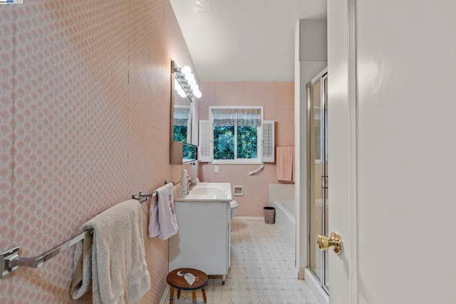 a very nice looking room with a large window