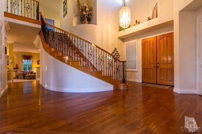 11226 Bentcreek Road Moorpark, CA 93021 - Photo 5 of 41 a view of entryway and hall with wooden floor