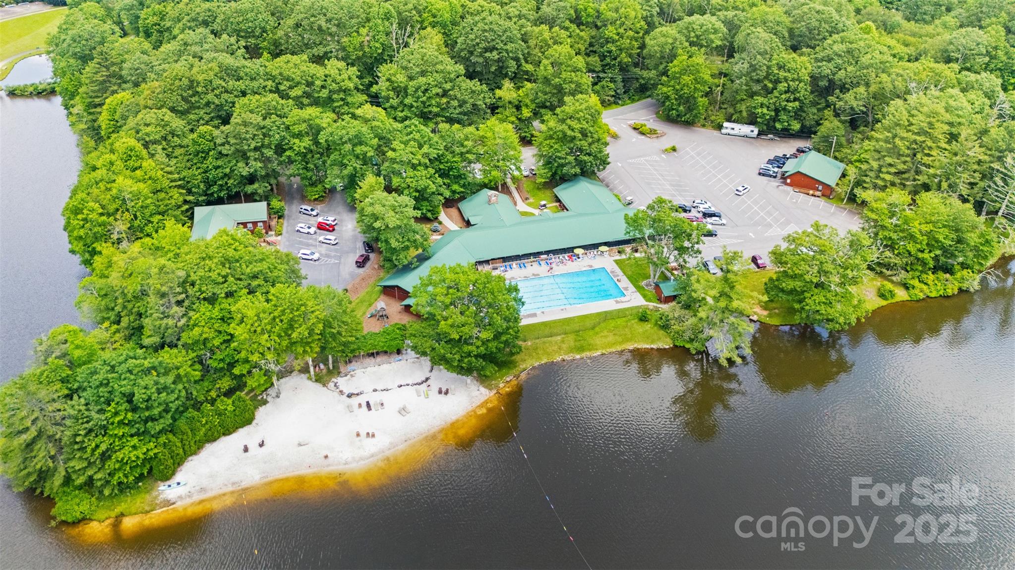 140 Pine View Road, Unit 43 Newland, NC 28657 - Photo 8 of 29 an aerial view of a house with yard swimming pool and outdoor seating
