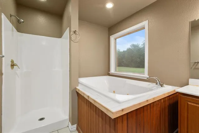 a bathroom with a sink and a bathtub